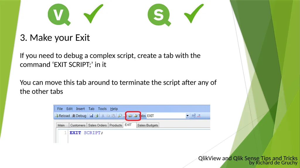 QlikView and Qlik Sense Tips and Tricks By Richard - slide 6 of 27