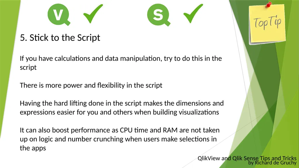 QlikView and Qlik Sense Tips and Tricks By Richard - slide 8 of 27