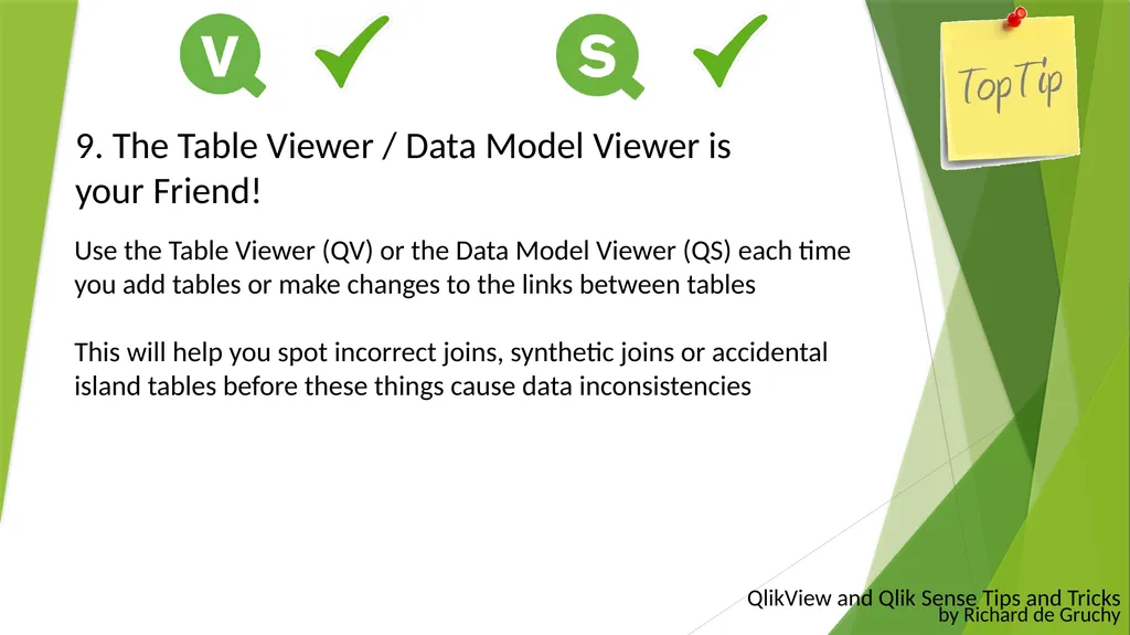QlikView and Qlik Sense Tips and Tricks By Richard - slide 12 of 27