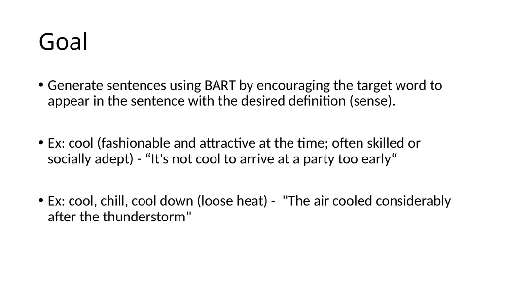Generating Sense-specific Example Sentences with - slide 2 of 19