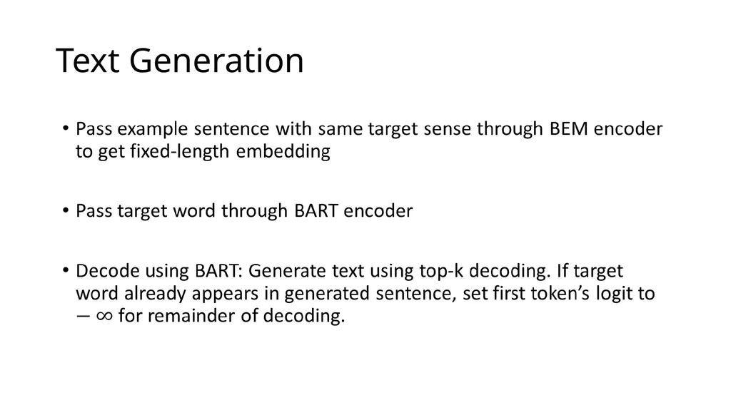Generating Sense-specific Example Sentences with - slide 15 of 19