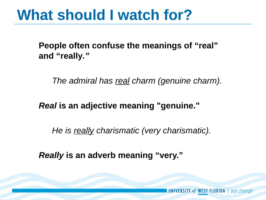 Adjectives and Adverbs Adapted from Real Good - slide 8 of 9