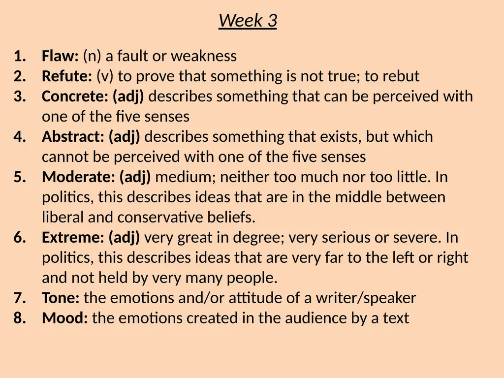 Persuasive Unit Vocabulary Definitions English 2 - slide 4 of 13