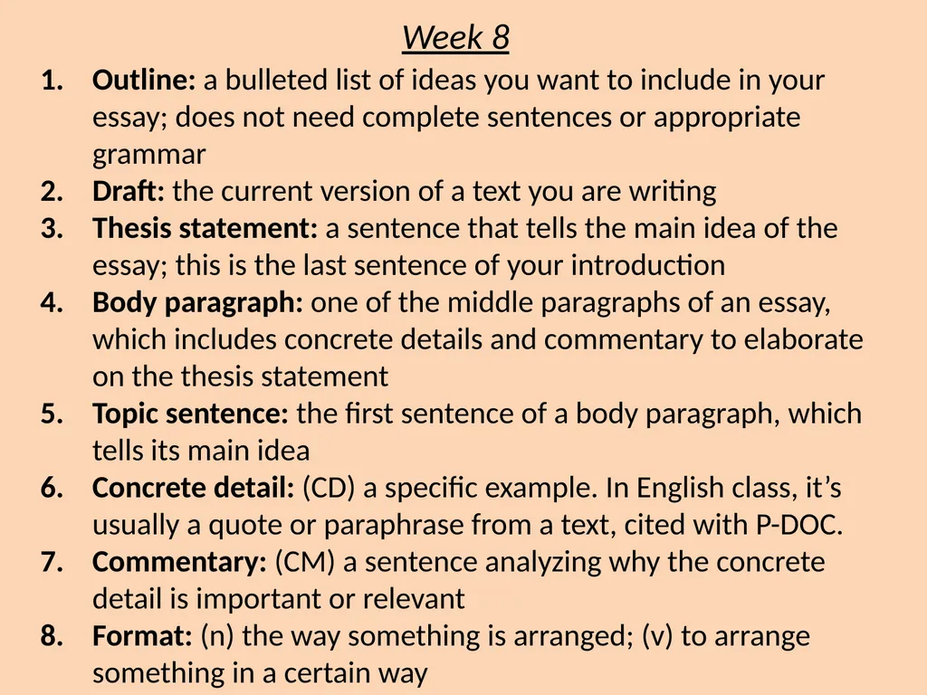 Persuasive Unit Vocabulary Definitions English 2 - slide 9 of 13