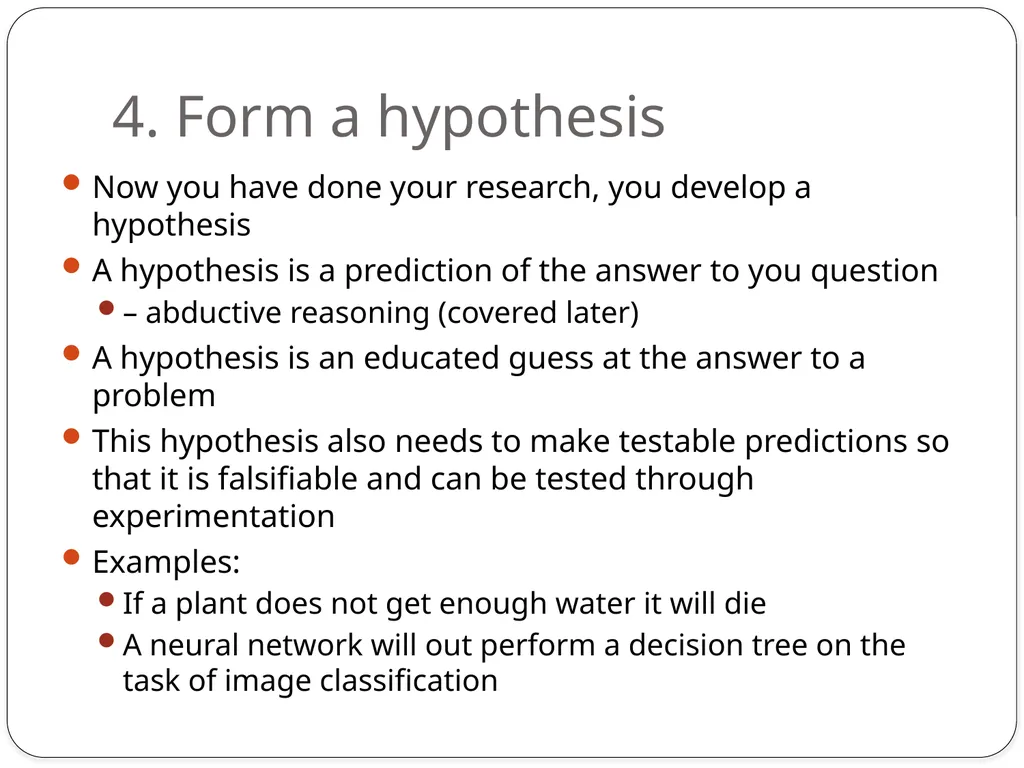Simon Hughes and Miaoqi Zhu The Scientific Method - slide 12 of 40