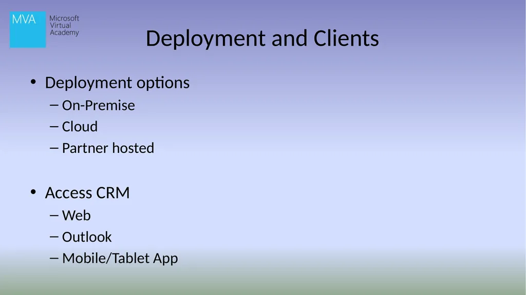 Introduction to Microsoft Dynamics CRM 2013 Nick - slide 17 of 23