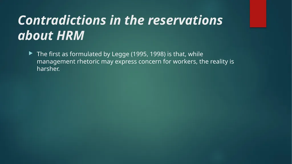 Dynamics of Human Resource Management Dr.y.vijila - slide 27 of 33