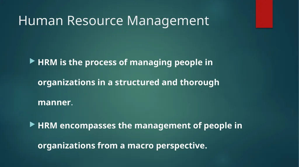 Dynamics of Human Resource Management Dr.y.vijila - slide 5 of 33