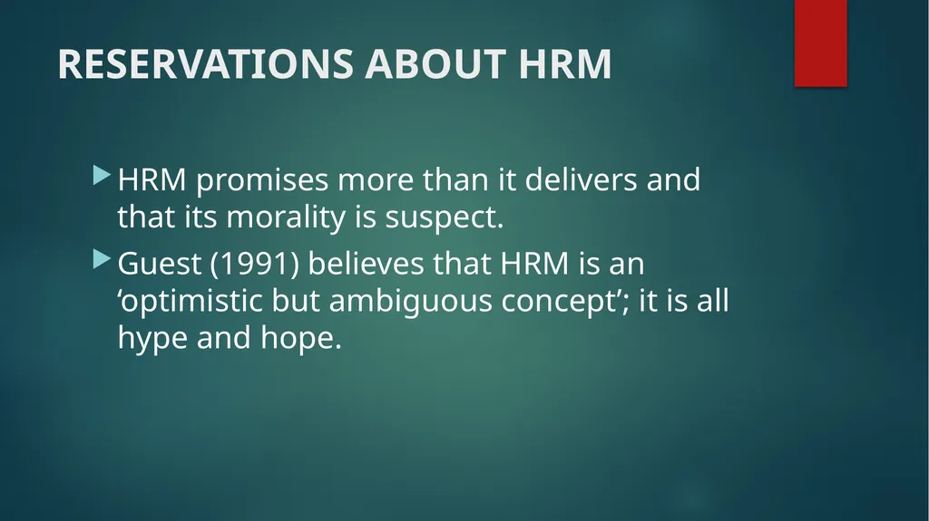 Dynamics of Human Resource Management Dr.y.vijila - slide 26 of 33