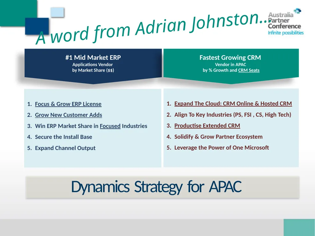 The Future of Dynamics Chris Ridd / Dynamics - slide 5 of 14