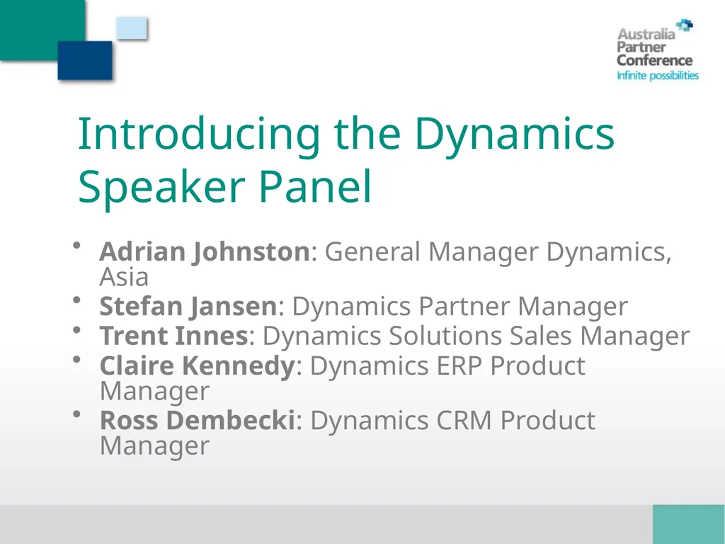 The Future of Dynamics Chris Ridd / Dynamics - slide 3 of 14