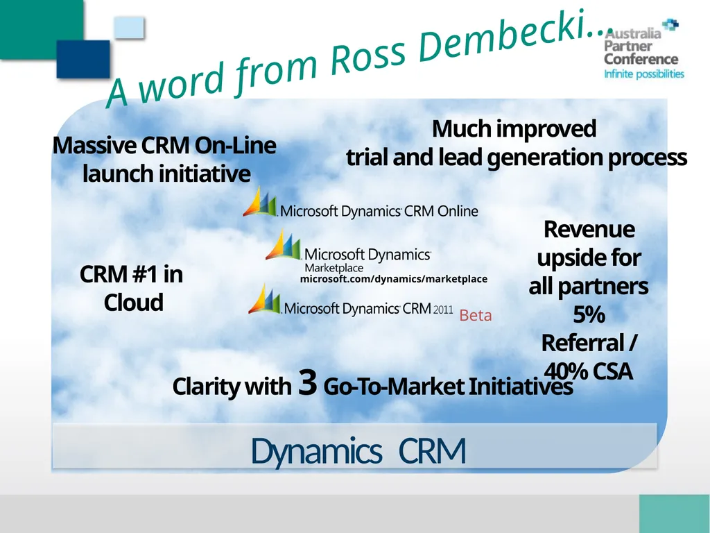 The Future of Dynamics Chris Ridd / Dynamics - slide 6 of 14