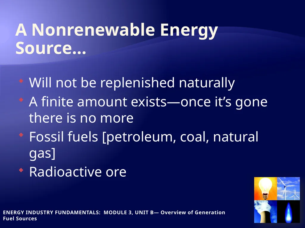 The Global Energy picture: nonrenewables A - slide 2 of 18