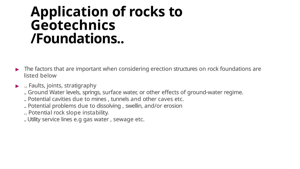 Rocks In Construction Ar. Vivek Painuli outlines ▶ - slide 11 of 15