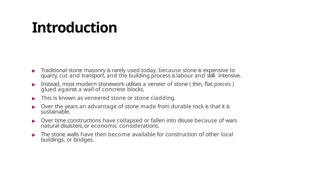 Rocks In Construction Ar. Vivek Painuli outlines ▶ - slide 5 of 15