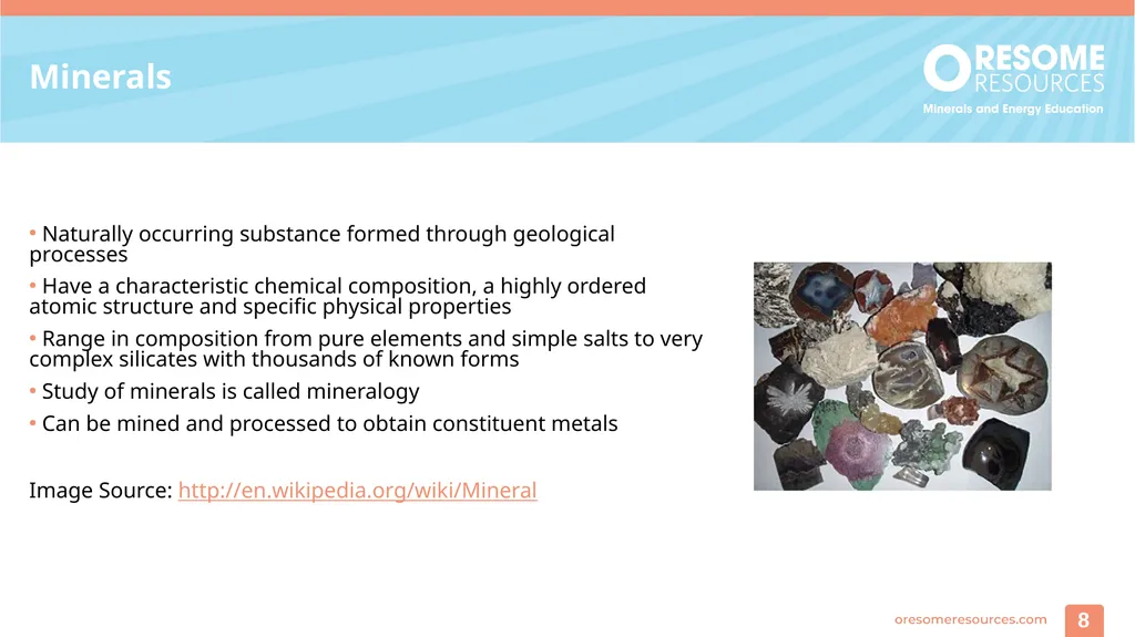 Rocks and Minerals 1 Identifying rocks and - slide 8 of 10