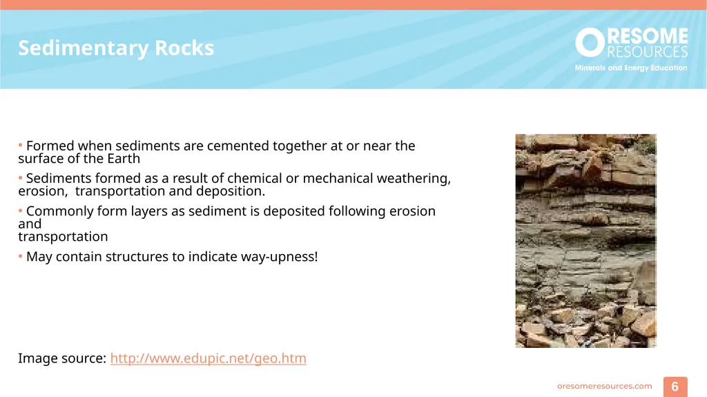 Rocks and Minerals 1 Identifying rocks and - slide 6 of 10