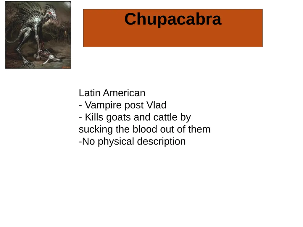 Scary Monsters from World Mythology One weekend I - slide 7 of 15