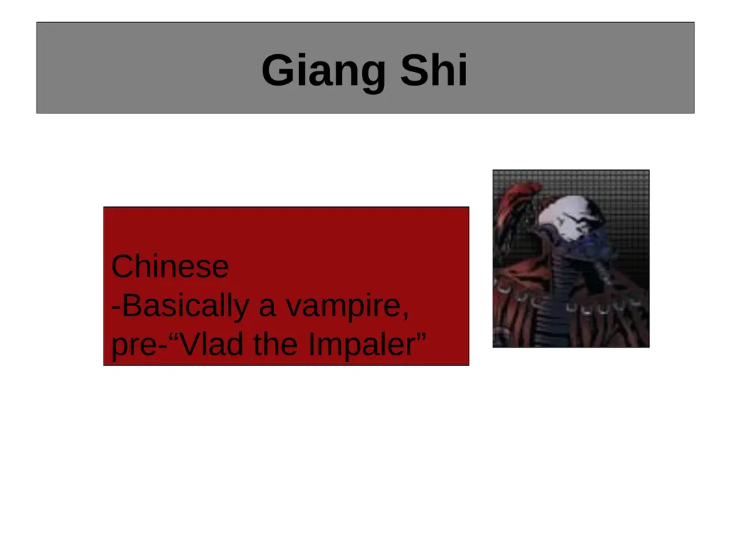 Scary Monsters from World Mythology One weekend I - slide 6 of 15