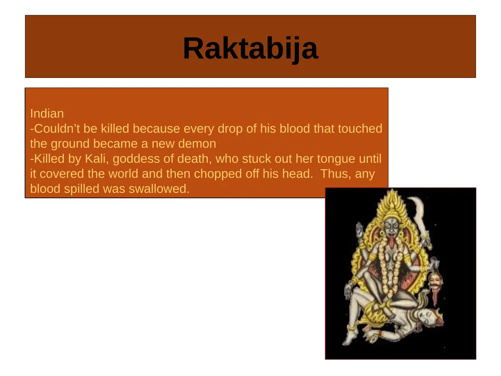 Scary Monsters from World Mythology One weekend I - slide 3 of 15