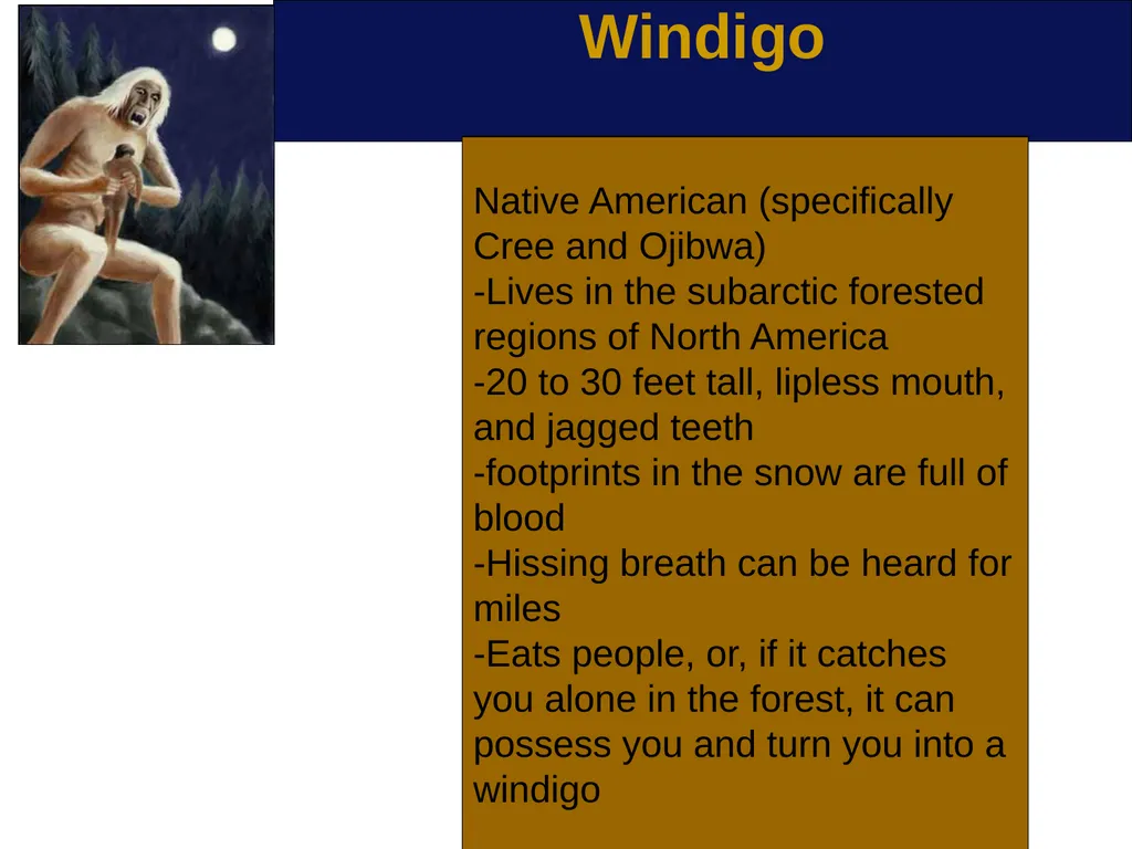 Scary Monsters from World Mythology One weekend I - slide 12 of 15