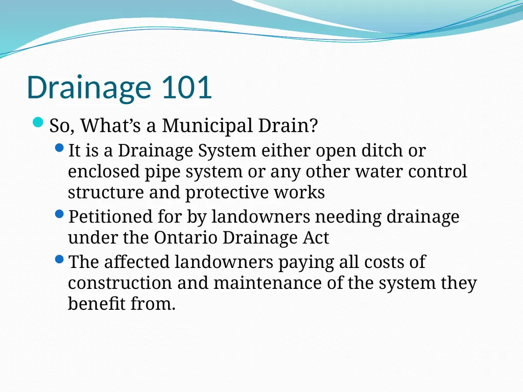 Drainage 101 – Council Educational Session - slide 2 of 43