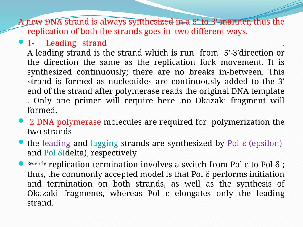 4th lectures in molecular biology DNA REPLICATION - slide 8 of 16