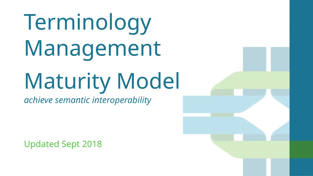 Terminology Management Maturity Model achieve