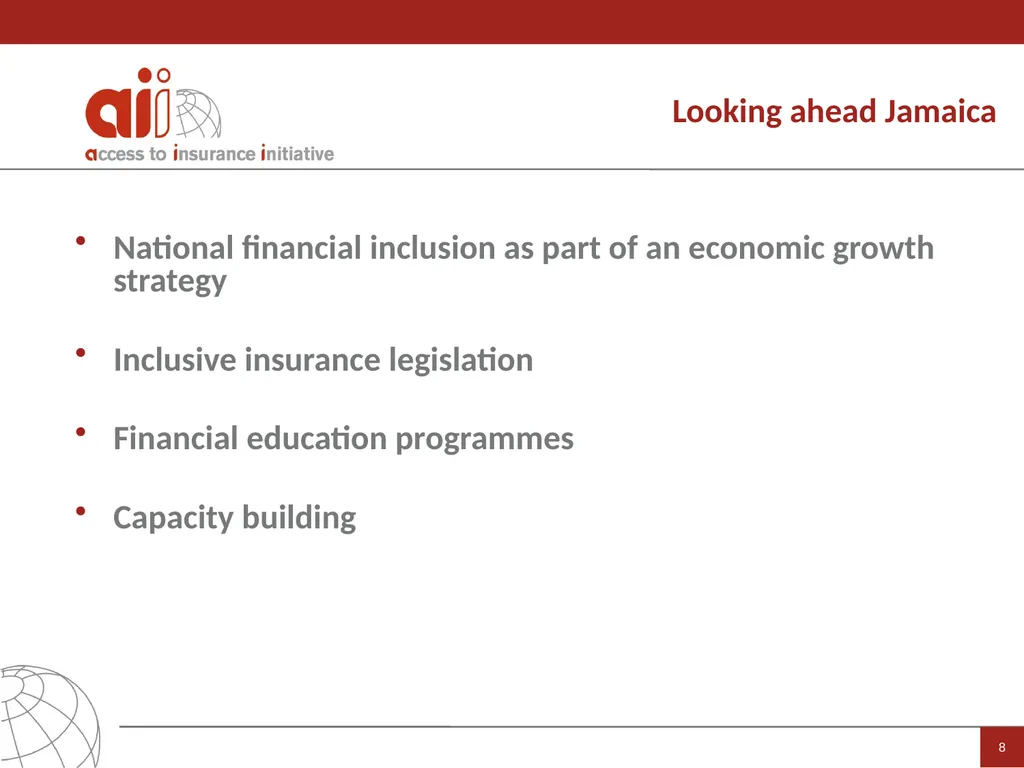 Access to Insurance Initiative IAIS Annual - slide 8 of 10