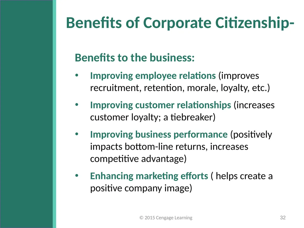 Key Topics Ch 1 & 2 © 2015 Cengage Learning - slide 32 of 34