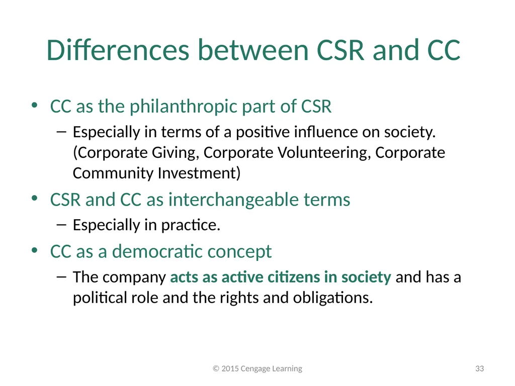 Key Topics Ch 1 & 2 © 2015 Cengage Learning - slide 33 of 34