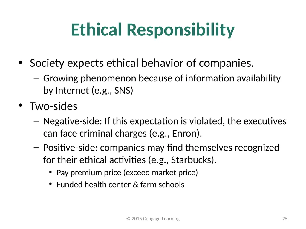 Key Topics Ch 1 & 2 © 2015 Cengage Learning - slide 25 of 34