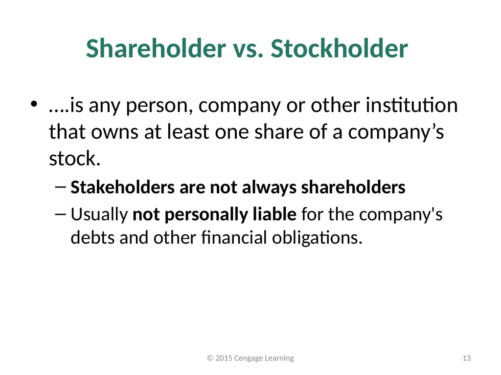 Key Topics Ch 1 & 2 © 2015 Cengage Learning - slide 13 of 34