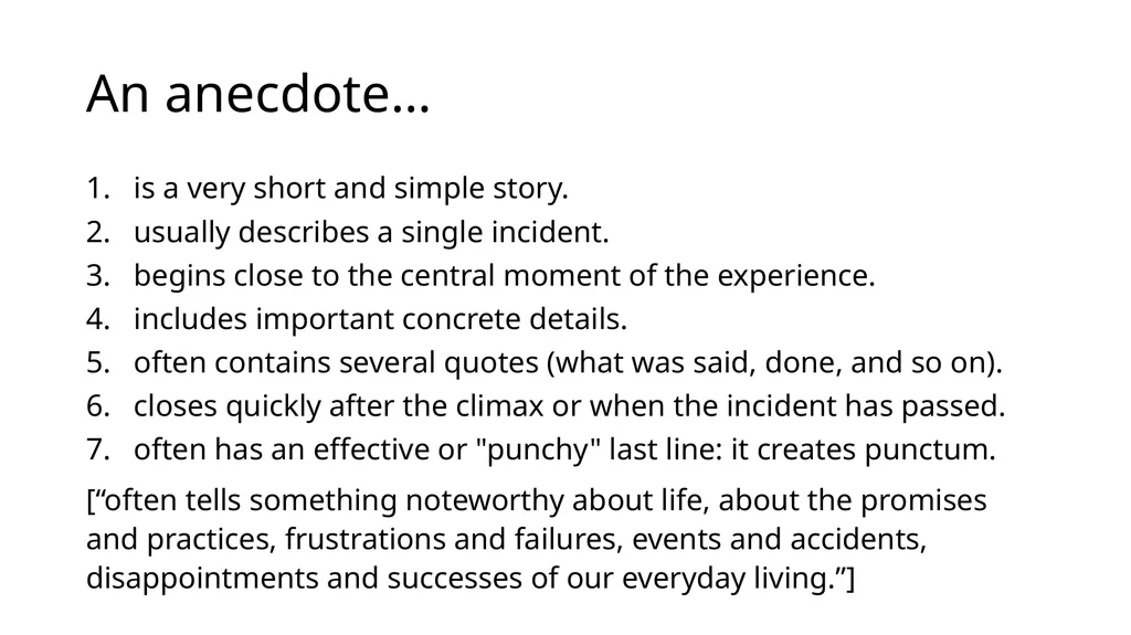 van Manen (2014) Chapter 9; The Vocative EDCP 585 - slide 7 of 29