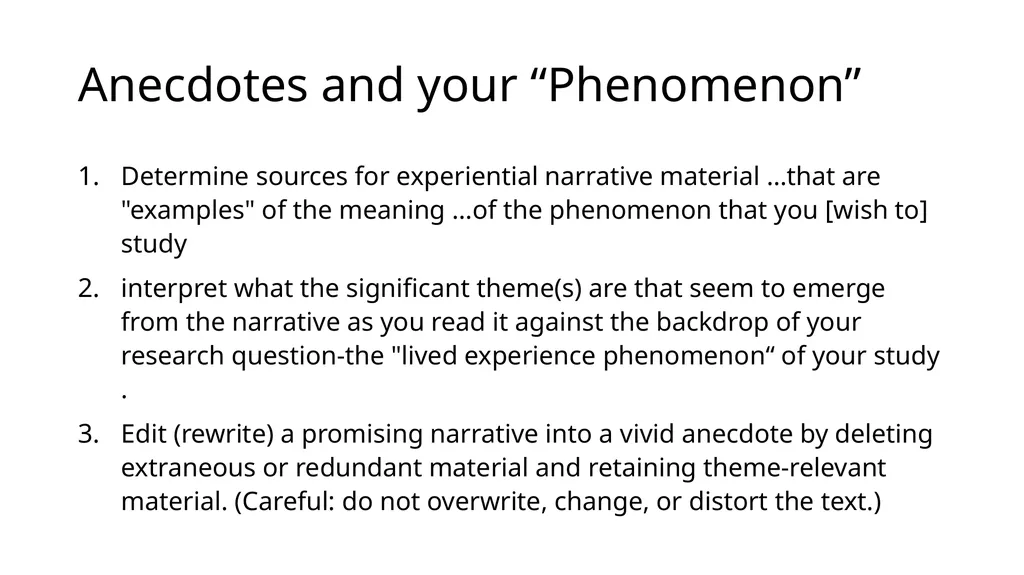van Manen (2014) Chapter 9; The Vocative EDCP 585 - slide 13 of 29
