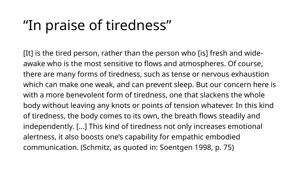 van Manen (2014) Chapter 9; The Vocative EDCP 585 - slide 23 of 29