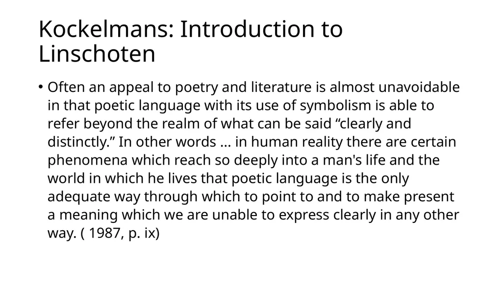 van Manen (2014) Chapter 9; The Vocative EDCP 585 - slide 24 of 29