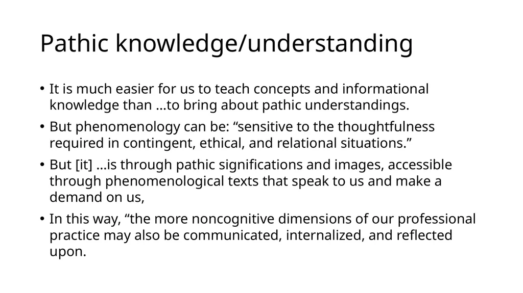 van Manen (2014) Chapter 9; The Vocative EDCP 585 - slide 21 of 29