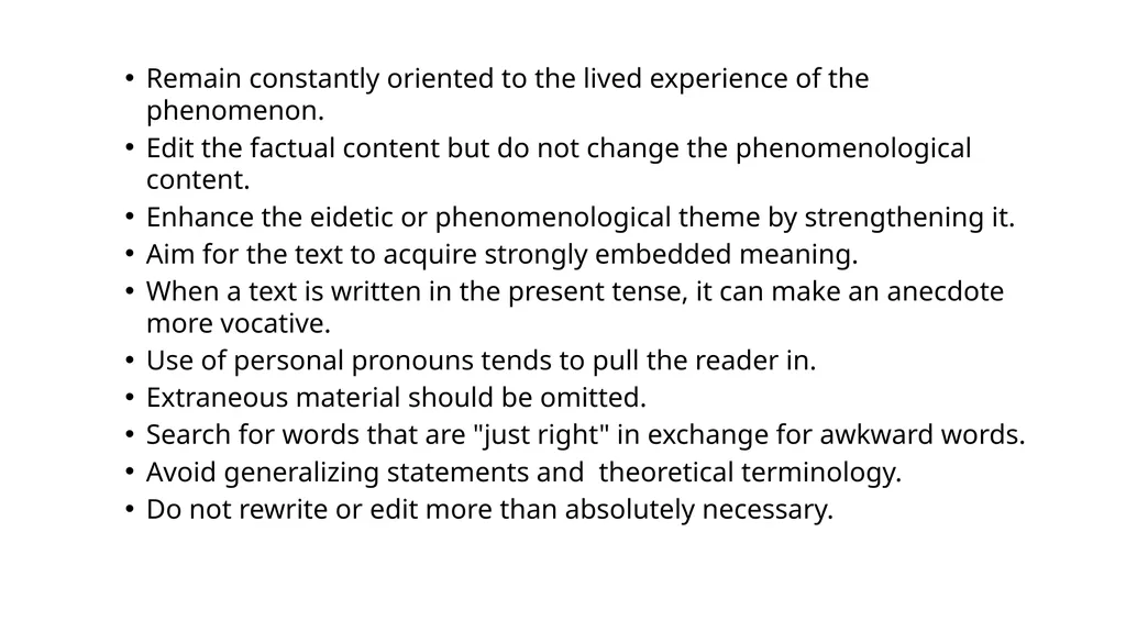 van Manen (2014) Chapter 9; The Vocative EDCP 585 - slide 15 of 29