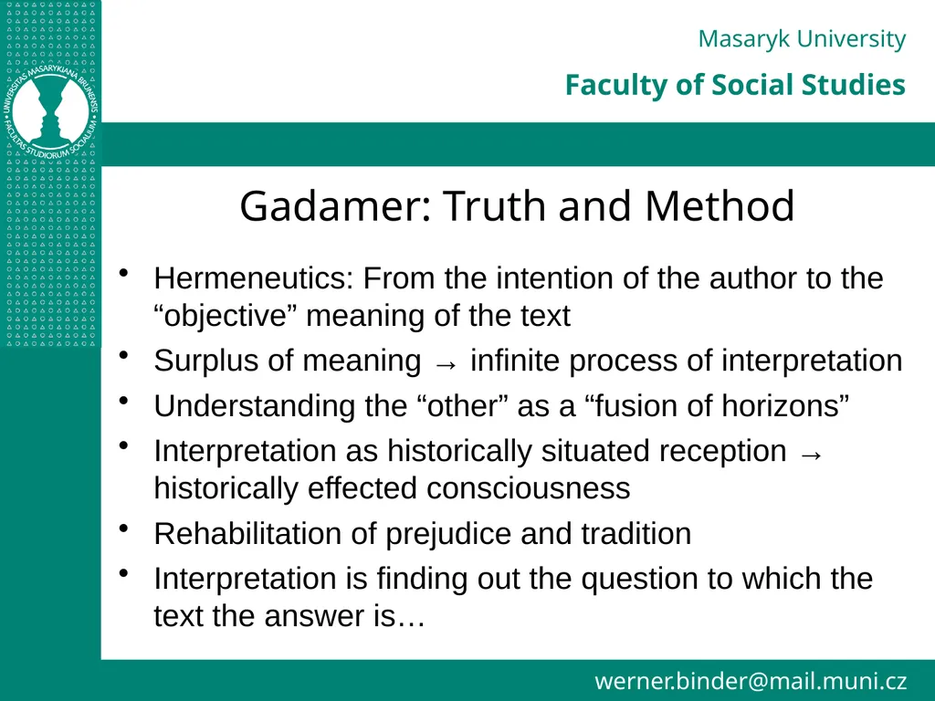 Advanced Methods of Interpretation Lecture III - slide 17 of 37