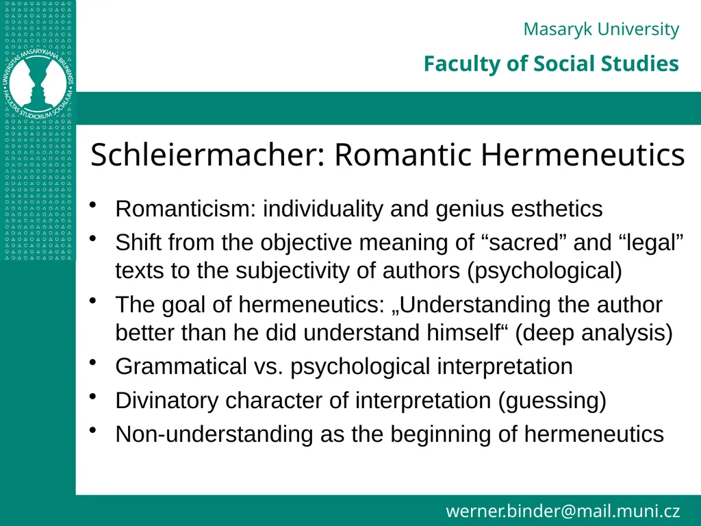 Advanced Methods of Interpretation Lecture III - slide 5 of 37