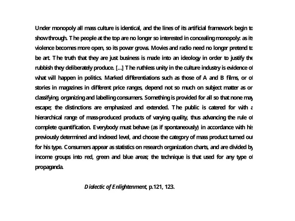 The Frankfurt School: Dialectic of Enlightenment - slide 16 of 16