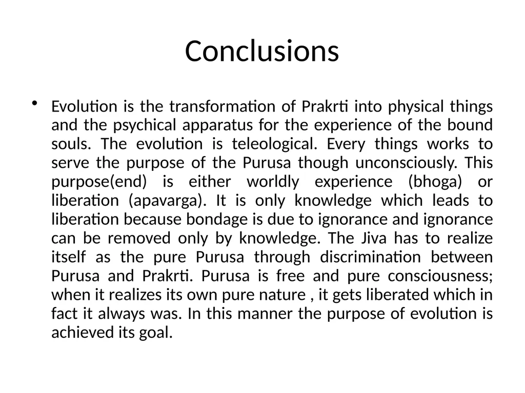 Sankhya’s Theory of Evolution Presented By Dr - slide 7 of 8