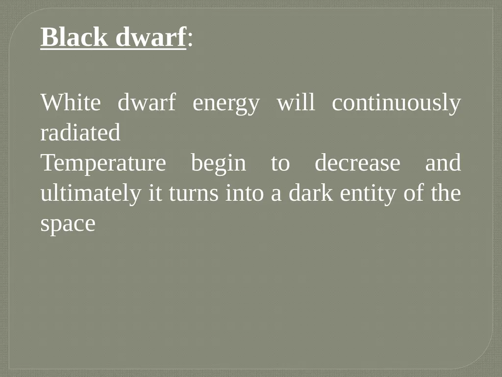 Stellar Evolution Deekshitha U G Assistant - slide 5 of 7