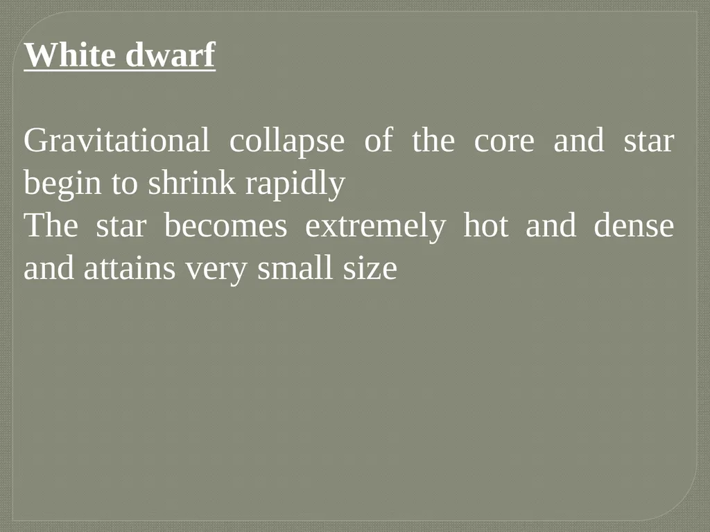 Stellar Evolution Deekshitha U G Assistant - slide 4 of 7