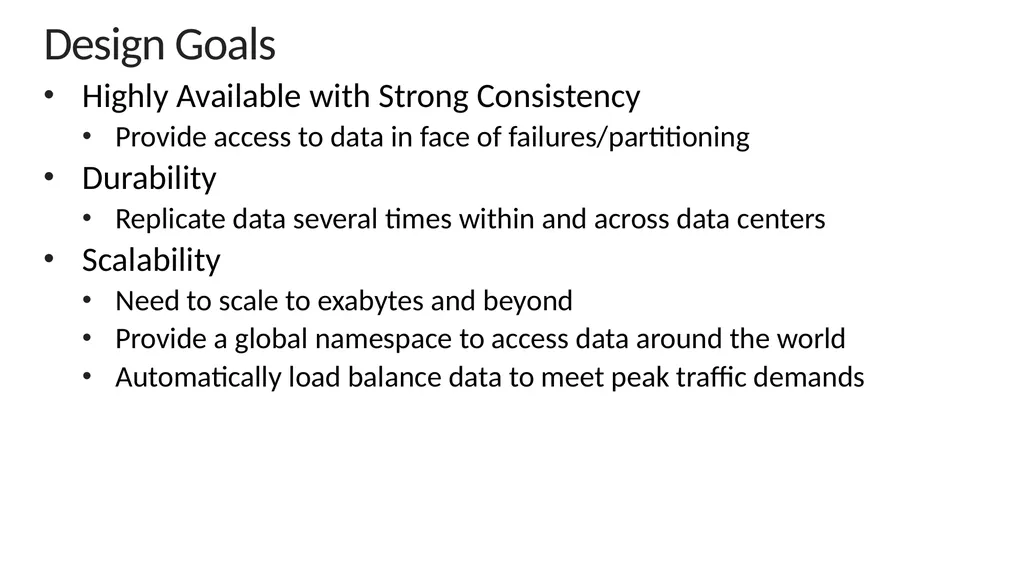 Windows Azure Storage – A Highly Available Cloud - slide 6 of 34