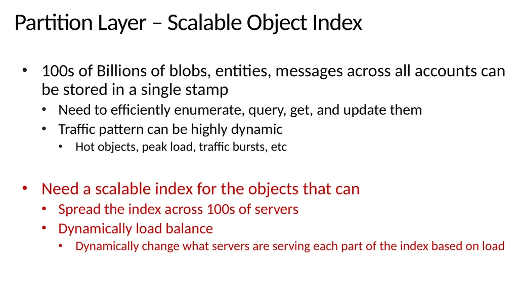 Windows Azure Storage – A Highly Available Cloud - slide 13 of 34