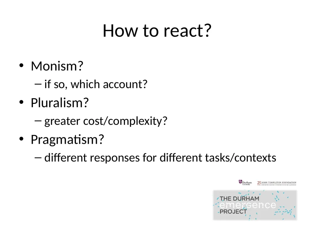 Modelling Dispositions Alex Carruth Durham - slide 24 of 25
