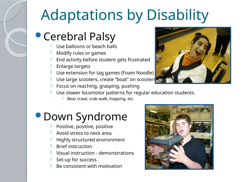 Adapted Physical Education 101 Presented by the - slide 18 of 26