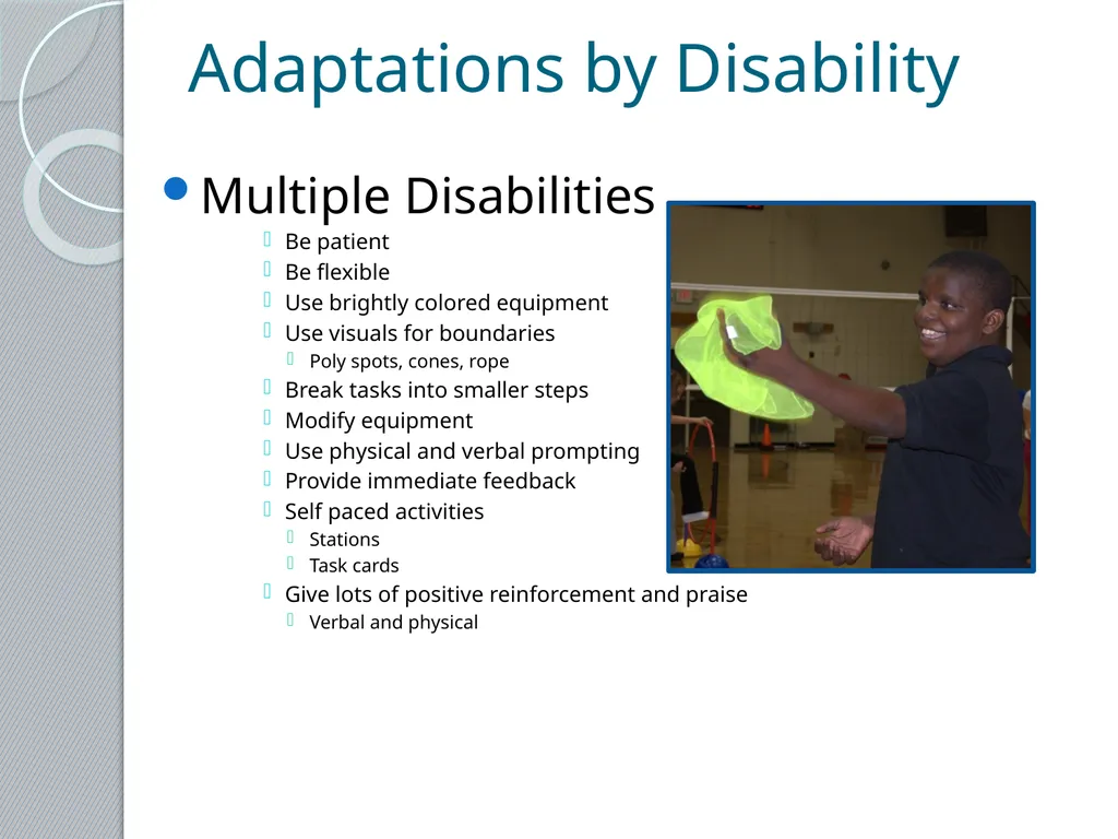 Adapted Physical Education 101 Presented by the - slide 21 of 26